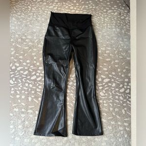 Hatch Faux leather Kara maternity pants